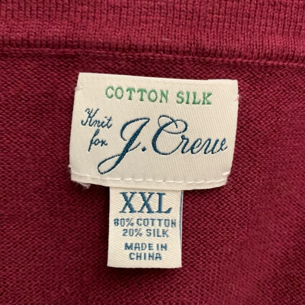 J. Crew Cotton & Silk Blend Knit Sweater